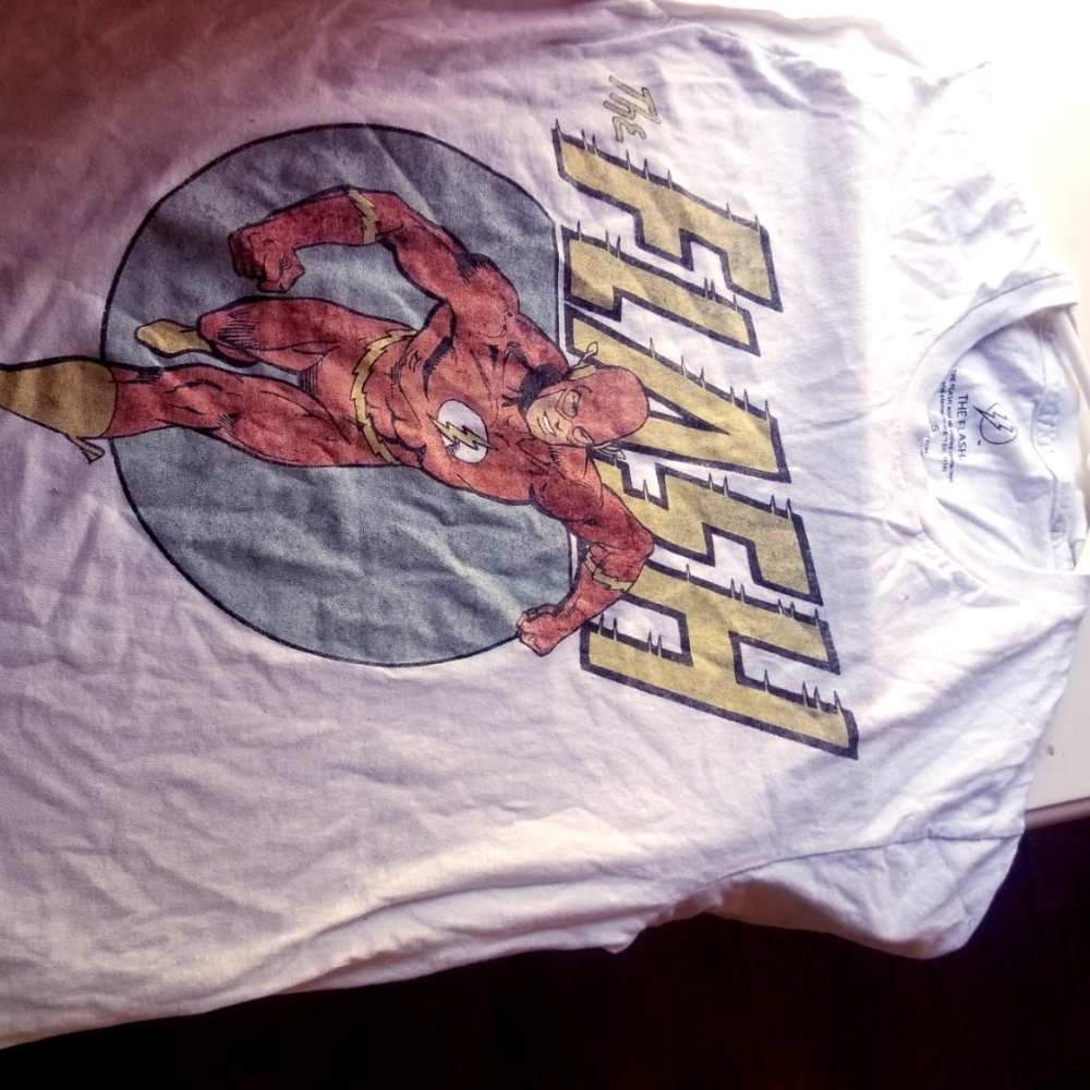 S T-Shirt 100% cotton flash t-shirt